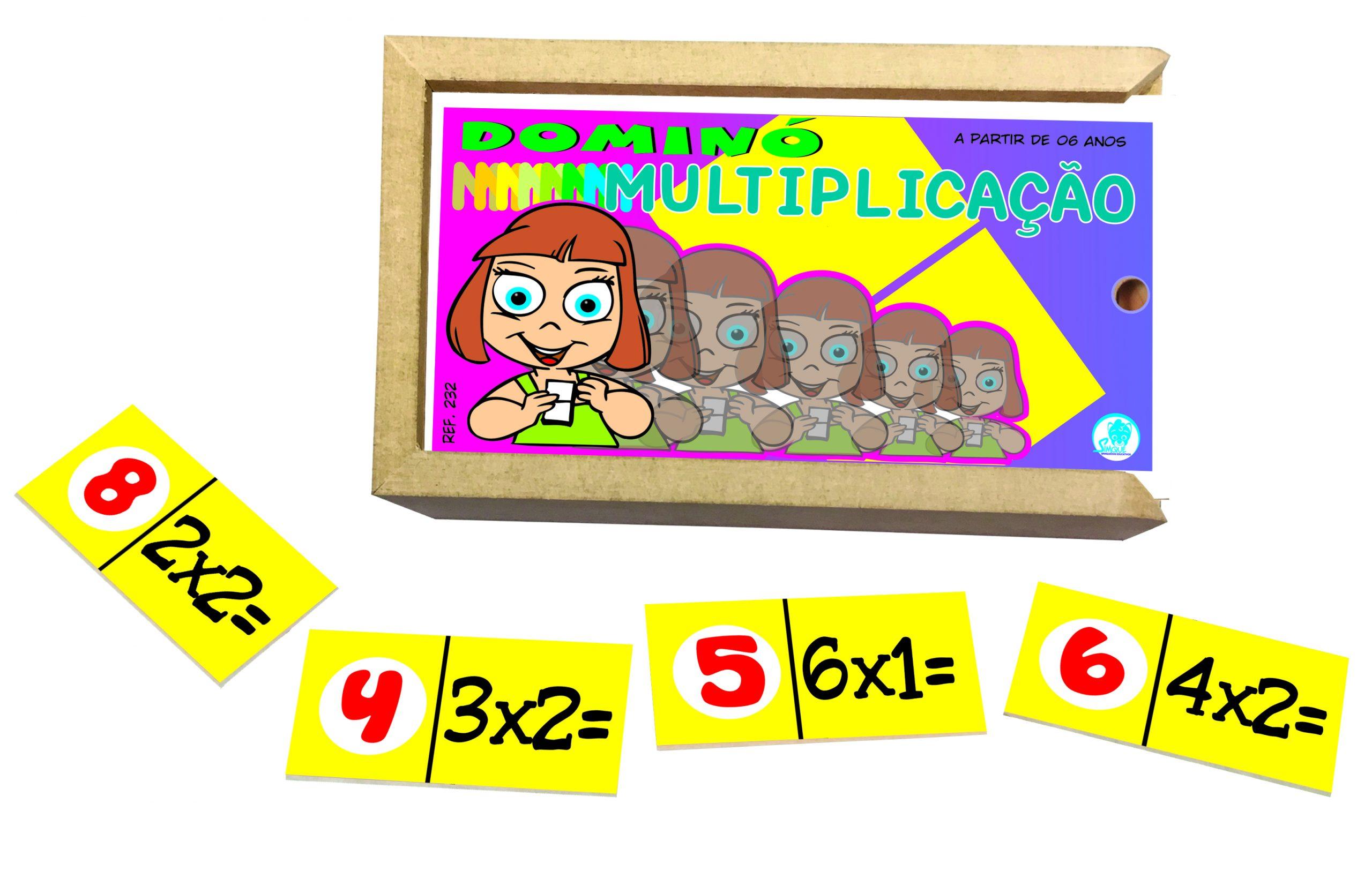 2 Jogos de Dominó Matemática Multiplicação e Divisão - Keverse